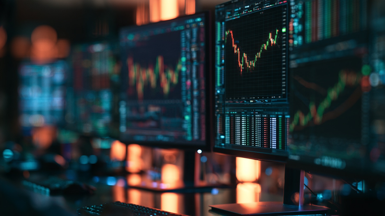 Live trading screens